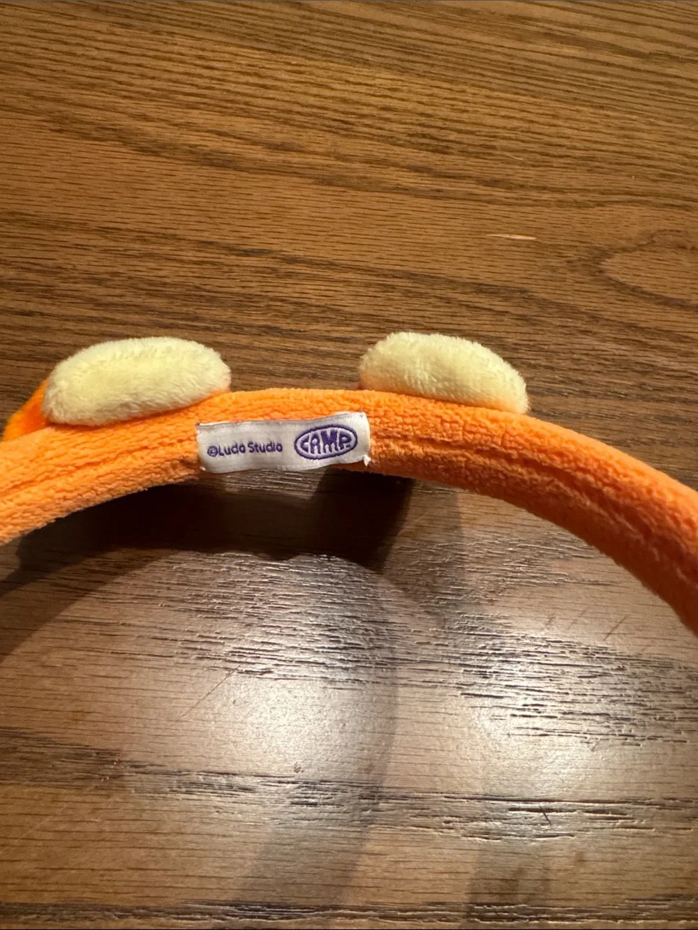 Bluey show Bingo Headband Ears Orange Plush Dog Ear Headband with Cream Accents